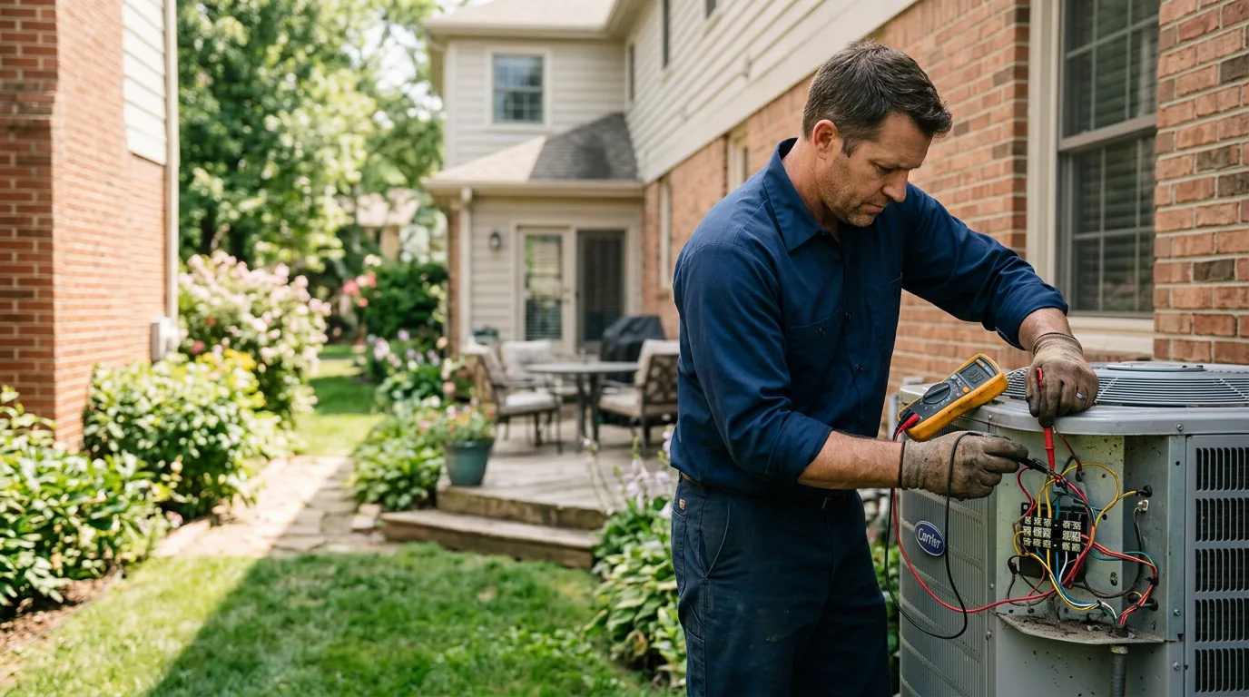 HVAC technician working near Durham, NH